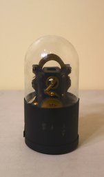 Vintage Stock Ticker Tape Machine Replica With Glass Dome