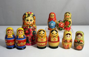 Collection Of Russian Nesting Dolls