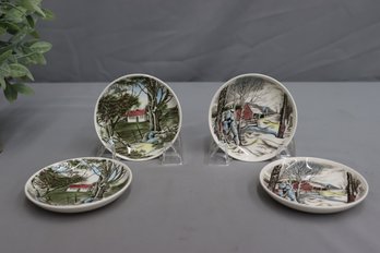 Vintage Friendly Village Transferware Plates -Johnson Brothers Series