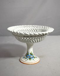 Capodimonte Porcelain Pedestal Dish