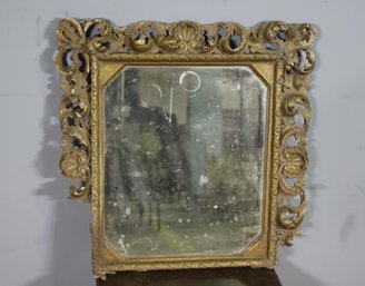 Vintage Baroque Gilt Style Wall Mirror - See Photos For Condition