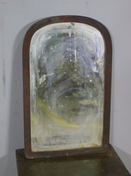 Vintage Arched Wood Frame Mirror - See Photos For Condition