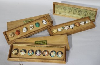 Collection Of Vintage Japanese Porcelain Buttons  Handcrafted Art Buttons By Toshikane Tokyo