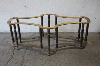 Base Only -  1970's Mastercraft Racetrack Brass Coffee Table