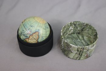 3' Vaugondy 1745 Mini-Globe In Decorative Box