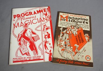 Vintage Magic And Entertainment Collectibles - Magician Programs And Midget Magazine