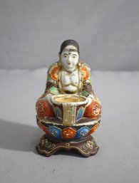 Japanese Satsuma Moriage Gilded Buddha Incense Burner