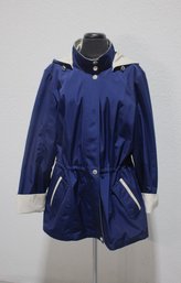 Coastal Elegance Blue Nautica Snap Closure Coat/Jacket -(size 1L)