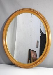 Vintage Oval Mirror With Gold-Toned Frame  Classic Wall Dcor