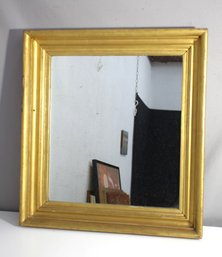 Vintage Square Mirror With Gold Gilt Frame  Classic Wall Dcor  25'h X 23'