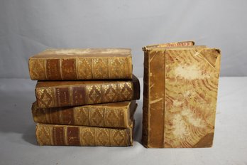 Revered Classics: A Collection Of Antique Leather-Bound Books