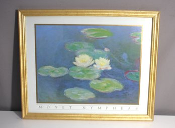 Claude Monet Nympheas Lilies Flowers Wall Decor Picture Framed Art Print