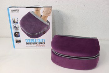 HoMedics Double Duty Shiatsu Massager With Original Box