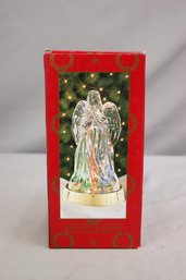Musical Lead Crystal Light Up Angel With Original Box