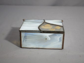 Art Glass Trinket Box - Exquisite Home Decor