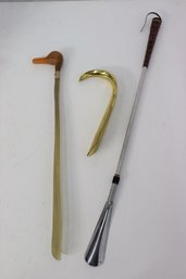 Grouping Of 3 Shoe Horns