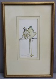 Framed Original Rose Cameron Smith Watercolor, Signed & Dated 1992
