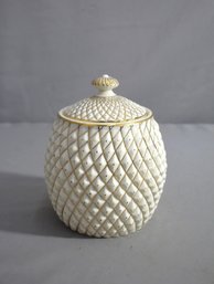 Belleek Heritage Collection Porcelain Diamond Jar