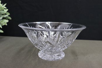 Crystal Centerpiece Bowl, Etch Marked Bottom M