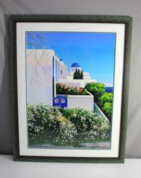 Mediterranean Landscape Art Print With Certificate Of Authenticity