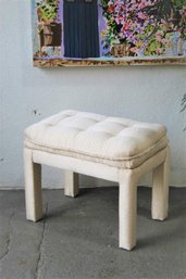 Fully Upholstered And Tufted Ottoman