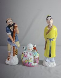 Group Lot Of Three (3) Asian Figures