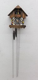Vintage German Musicians And Dancers Mechanical Cuckoo Clock