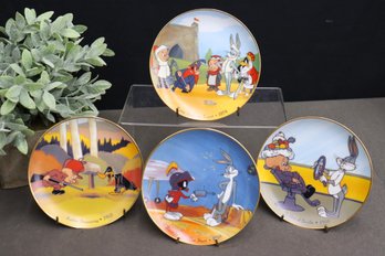 Group Of Four Bugs Bunny Collector Series Plates - Recreated Images From Original Cels