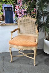 Louis XV Style Caned Armchair