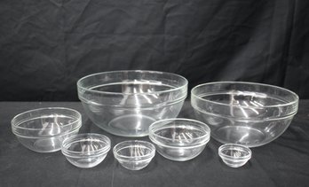 Group Lot Of Assorted Size Mixing Bowls