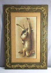 'Vintage Still Life Of Rabbit And Game Bird - Signed Print'