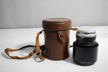 'Lot Of Vintage 135mm F2.8 Telephoto Camera Lens With Case - Made In Japan'