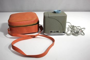 Vintage Bower 35mm Slide Projector With Accessories