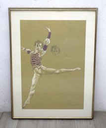 Signed Limited Edition Ballet Dancer Print By Renowned Artist - 4/300