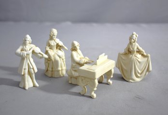 Victorian Melody'  Vintage Ceramic Ensemble Of Musical Figures