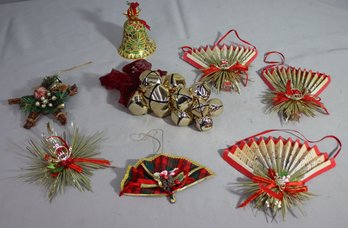 Group Lot Of 8 Music Themed Christmas Tree Ornaments
