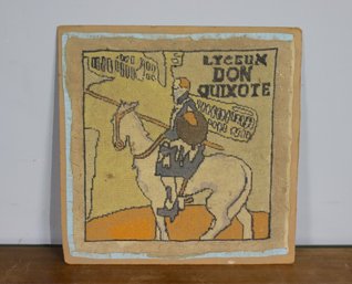 Vintage Don Quixote Cross Stitch Needle Art - See Photos For Condition
