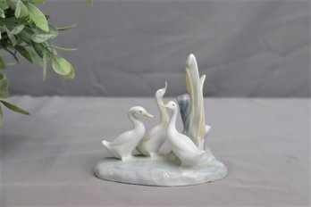 NAO Lladro Ducks In The Reeds Figurine