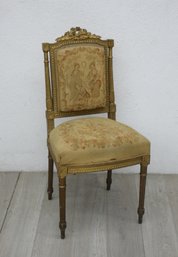 Vintage Louis XVI Style Tapestry Inspired Upholstered Desk Chair