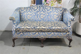 Vintage Scroll Arm Loveseat Remade And Renovated By Sunset Decorators