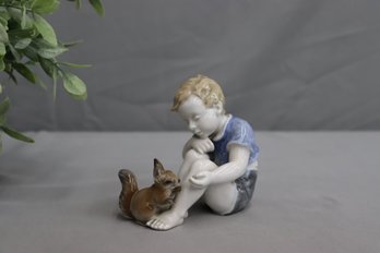 Rosenthal Selb 'Child With Squirrel' Figurine  1663 V U