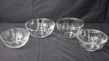 Group Lot Of Mixing Glass Bowls -Duralex , Pyrex