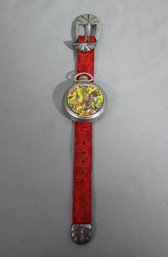 Vintage-style Bucj Rogers Wristwatch With Western-style Band