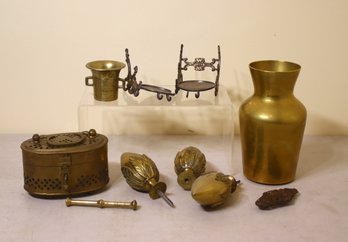Assorted Lot Of Brass Objects