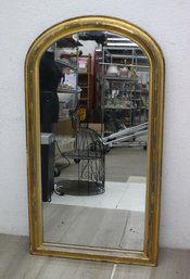 Antique French Gold Gilt Arched Wall Mirror