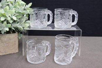 McDonalds Batman Forever Character Glass Mugs - 1 Batman An 3 Two-Face