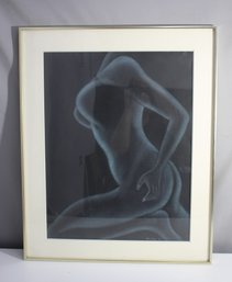 1975 Signed Joann Audrey Nude Female Torso Study - Framed