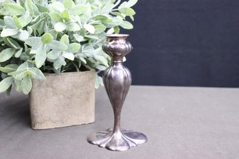 Barbour Silver Quadruple Plate Art Nouveau Style Candlestick Holder