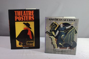 2 Vintage Books. Theatre Posters And American Art Deco