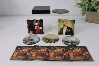 Group Lot Of Assorted Coasters